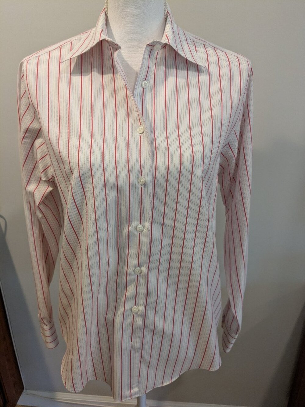 Brooks Brothers Classic Fit Non-Iron Striped Long Sleeve Button-Down | Size 6